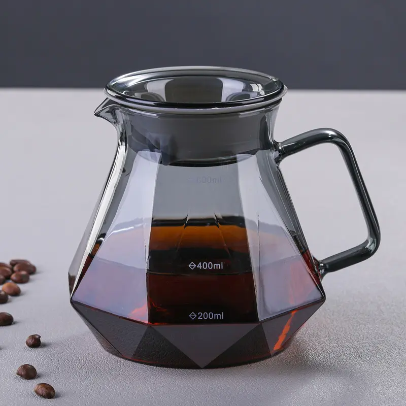 Coffee pot Vidro filtro funil filtro copo Compartilhar pote café definido para café fabricante fornecer