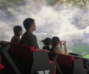 ระบบฉายภาพโดมฟลายอิ้ง 360 องศา 3 มิติ 4K 10 ที่นั่ง พร้อมโซลูชั่นแบบครบวงจร ออกแบบตามสั่ง ระดับเชิงพาณิชย์ พร้อมโครงสร้างจอภาพ - Product Image 5