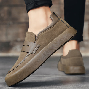 Heren Slip-On Loafers - Antislip, Lichtgewicht, Leren Bovenwerk, Casual Zakelijke Schoenen