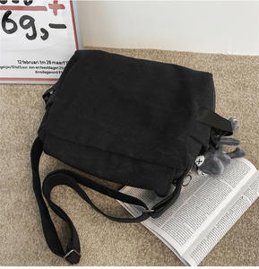 กระเป๋าสะพายไหล่สำหรับผู้ชาย กระเป๋าผ้าแคนวาสขนาดใหญ่พร้อมช่องใส่ของหลายช่องสำหรับผู้ชายและผู้หญิง กระเป๋าสะพายข้าง กระเป๋าโท้ท กระเป๋าใส่แล็ปท็อป - Product Image 3