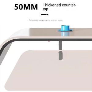 Modularer, moderner Chefschreibtisch mit Schubladen und Stauraum, Tischplatte aus Kiefernholz - Product Image 4