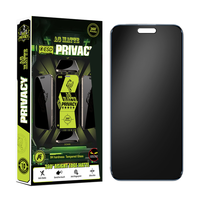 Matte Anti-fingerprint Tempered Glass Screen Protector for IPhone 11 12 13 Plus Anti-Shock 4-Way Privacy Mobile Glass