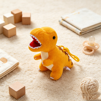 Direct usine, petit dinosaure en peluche mignon et doux, pour machine à pinces, prix d'arcade, cadeau de fête, cadeau de carnaval, en gros