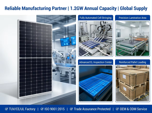 Sistema Solar de Alto Voltaje de 8KW con Logotipo Personalizado, Módulo de Media Celda para Uso Industrial, Paneles Monocristalinos de Alta Eficiencia de 400W, CE OEM ODM - Product Image 4