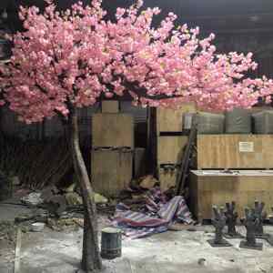 Arbre à fleurs de <span class=keywords><strong>cerisier</strong></span> rose artificiel personnalisé de 13 pieds, <span class=keywords><strong>cerisier</strong></span> japonais pour la décoration intérieure des cafés - Product Image 2