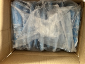 Gorros Quirúrgicos Desechables al por Mayor con Lazos, de Polipropileno No Tejido de 28g, Azules, para Médicos y Enfermeras de Hospital, con Banda de Amarre - Product Image 5