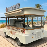 Remorque de bar à café mobile rapide de 10 pieds, camion-restaurant, chariot de restauration, boulangerie, résistant à la rouille, alimentation intégrée, à vendre