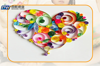 Papier Origami fait à la main facile Quilling Art bricolage Design coloré populaire avec revêtement double face
