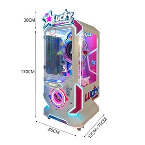 Máquina de Juego de Premios con Rueda de la Fortuna Operada con Monedas, Máquina Expendedora Giratoria de Regalos, Máquina Recreativa de Captura de Regalos para Centros de Juegos - Product Image 3
