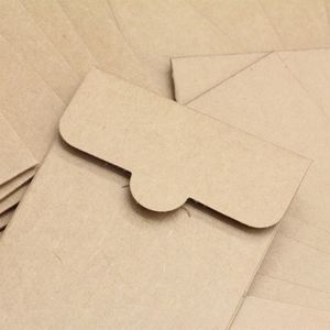 <b>Thick</b> Kraft Paper Envelope Bags, Square Recycled Cardboard Pouches for <b>Ribbon</b>, Mirror, Card Eco Friendly Promotional Packaging - Product Image 2