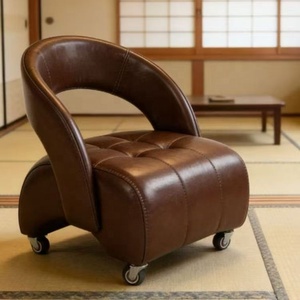 K 2026 High Quality Contemporary Home Furniture Living Room Study Hallway Bedroom Balcony Removable Leather Sofa <b>Chair</b> - Product Image 1