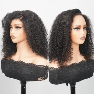 Hot Selling Products 2024 Short Bob Wig 100% Virgin Brazilian Human Hair Lace Front Wig,Curly Bob Glueless Wigs Human Hair