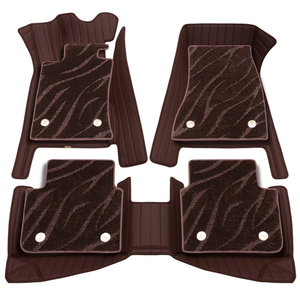 Alfombrillas personalizadas con diseño de diamantes de cuero 5D para Honda CRV Civic HRV para <span class=keywords><strong>Toyota</strong></span> Mercedes Audi-Serie de modelos de lujo - Product Image 1