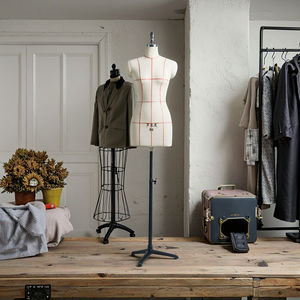 Maniquí de medio cuerpo con soporte de exhibición de diseñador de vestuario, modelo de parte superior del cuerpo <span class=keywords><strong>para</strong></span> diseño de costura y ajuste de mujeres - Product Image 1