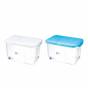 Rice <b>Storage</b> Bin 15kg Flip Top Sealed Moisture Proof Rectangle <b>Container</b> For <b>Kitchen</b> Use - Product Image 5