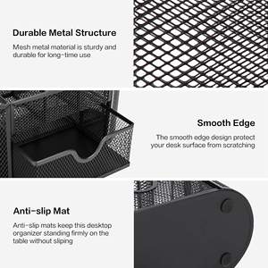 الأكثر مبيعًا شبكة أو متعددة الوظائف كادي مع 6 أقسام ودرج للمكتب للإمدادات - Product Image 2