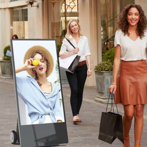 ป้ายดิจิทัลแอนดรอยด์ขนาด43 55นิ้วแบบพกพากลางแจ้งเคลื่อนย้ายได้ - Product Image 3