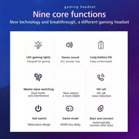 Écouteurs Gaming Sans Fil True Wireless X15 Pro Intra-Auriculaires avec Réduction de Bruit