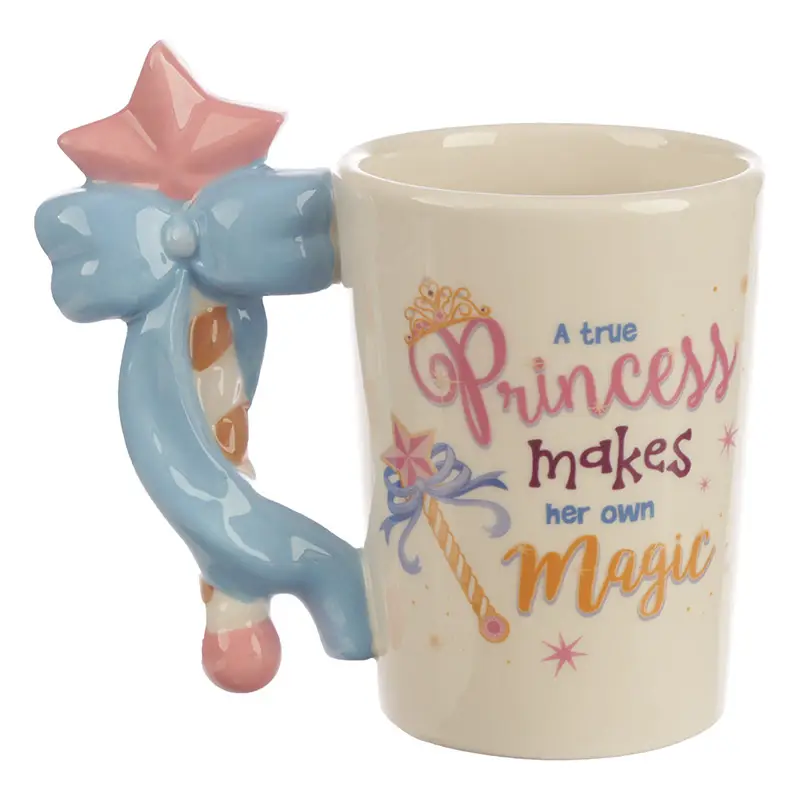 La Princesa hacer tu propia magia palo manejar taza de café de cerámica