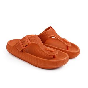 Chanclas de suela gruesa de EVA Pu <span class=keywords><strong>para</strong></span> mujer, sandalias, chanclas personalizadas con logotipo, de verano, venta al por mayor - Product Image 1