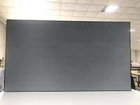Écran de projection ALR 4K Telon 150 pouces, cadre en aluminium gris foncé, fixation murale ou au plafond, home cinéma