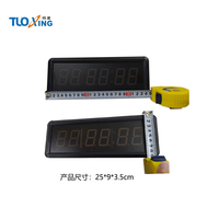 Penjualan Panas Timer Elektrik LED 6 Digit 1,5 Inci yang Dapat Diprogram dengan Baterai Isi Ulang Internal