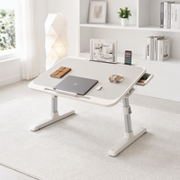 Table pliante réglable pour lit, bureau d'étudiant, lampe de bureau, table d'étude pour baie vitrée, chambre à coucher, petit bureau de chevet