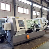 Tour CNC horizontal automatique en métal ShanDong HR CK6163, machine de tournage CNC, tour CNC horizontal à banc plat