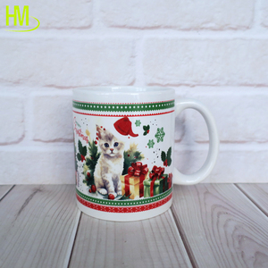 Nouvelle Tasse de Voyage <span class=keywords><strong>en</strong></span> Céramique Noël 2026 avec Motif Chat et <span class=keywords><strong>Chien</strong></span> 11oz, Compatible Micro-ondes et Lave-vaisselle, Style <span class=keywords><strong>Vintage</strong></span> - Product Image 2