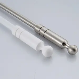 Wholesale customized metal drapery curtain pull rod good quality iron curtain baton