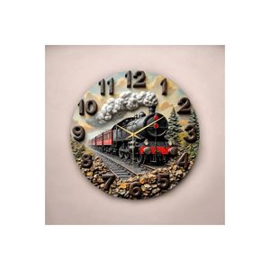 Reloj de Pared Redondo de Madera con Estampado Colorido, 45x45cm, Clásico, Silencioso, para Regalo - Product Image 2