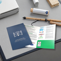 Échantillon rapide en gros : Classeurs A4 personnalisables en papier couleur unie avec dorure or ou argent pour conférences
