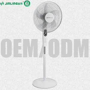 Quiet floor fan with even air distribution Jinling 16 inch Standing fan 5 blades environmentally friendly floor fan