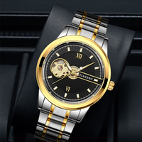 Jam tangan otomatis stainless steel murah baru 2024