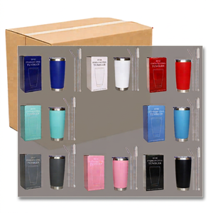 Hipdeer OEM/ODM Venta al por mayor a granel de vasos de vidrio tipo taza de 20oz con asa, tapa y pajita para cerveza, para coche, exteriores y viajes, regalos empresariales - Product Image 1