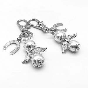 Angel Favor Lucky Horseshoe Bags Plus Tags Guest Return Gifts Baby Shower Despedida de soltera Wedding Party Charm Favors Llaveros - Product Image 3