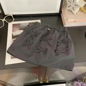 Venta al por mayor 2024 Falda con lazos Sólido Niños Cargo Faldas - Product Image 3