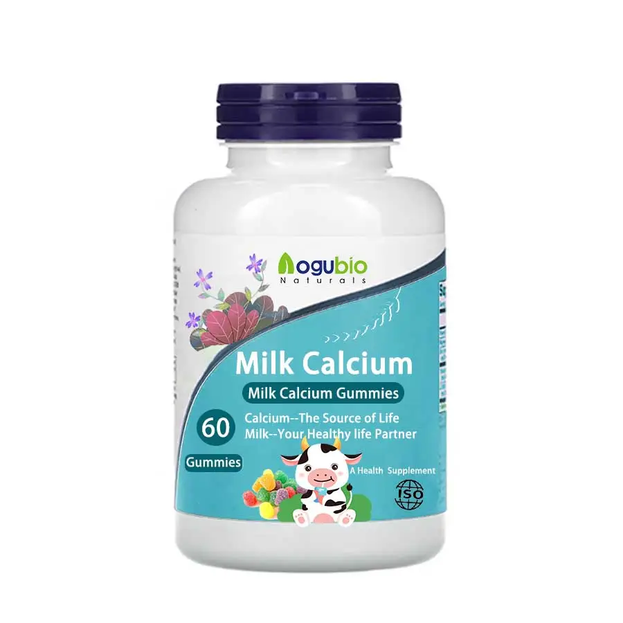 Suplemen kesehatan kalsium Gummies makanan suplemen nutrisi susu kalsium Gummies untuk anak-anak
