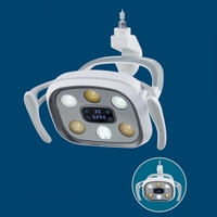 Lampe de plafond dentaire avec caméra intégrée, éclairage de 8000 à 40000 LX et température de couleur de 3500 à 5500 K pour fauteuil dentaire