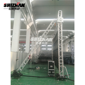 Truss d'éclairage <span class=keywords><strong>en</strong></span> aluminium noir thermolaqué sur mesure, fourni par l'usine, pour scène, événement, <span class=keywords><strong>concert</strong></span>, exposition, stand de salon professionnel - Product Image 2
