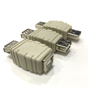 Adaptador USB 2.0 Kaicap Tipo A a B, Hembra a Hembra, Niquelado, Salida CC, Certificado FCC, Nuevo, Beige, ABS - Product Image 3