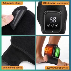Masajeador Eléctrico Inalámbrico para Tobillos, Cinturón de Vibración con Calor para Aliviar el Dolor de Pies, Fascitis Plantar, Masaje Eléctrico - Product Image 3