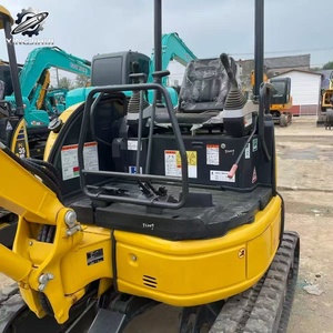 Mini-excavatrice Komatsu20 d'occasion, 2 tonnes, godet de 0,1 m³, marque japonaise d'origine, petite excavatrice de chantier, faible nombre d'heures, bon état - Product Image 4