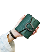 Nouvel Arrivage Portefeuille Femme Tendance en Cuir PU, Porte-Cartes, Porte-Monnaie, Sac Multifonctionnel, Petit Portefeuille Court