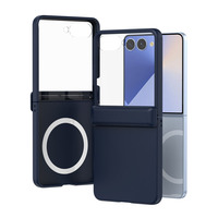 Étui pliable magnétique effet peau pour Samsung Galaxy Z Flip 8 7 6 5, protection intégrale de la charnière, antichoc, avec protection d'écran en verre trempé