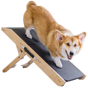 Rampa para perros de altura ajustable, sofá 2 en 1 para perros, cama para escaleras, sofá, plataforma de tacón Natural para perros pequeños, accesorio fácil para mascotas - Product Image 1