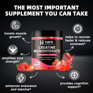 Suplementos de Gomitas de Creatina Monohidrato Pura de 5000mg para el Control de Energía en Adultos, Marca Privada OEM/ODM - Product Image 2