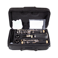 China OEM Wind Instruments Direct Sales Flat Metal Good Sound Clarinet Flat B 18 Key Classical Black Color