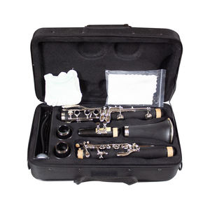 China OEM Instrumentos de viento Venta directa Metal plano Buen sonido <span class=keywords><strong>Clarinete</strong></span> Plano B 18 Tecla Color negro clásico - Product Image 5