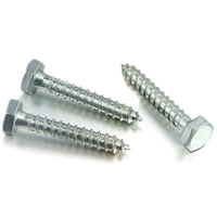 Fournisseur de fixations, vis à tête hexagonale en acier au carbone galvanisé ASME B18.2.1